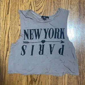New York, Paris tank top
